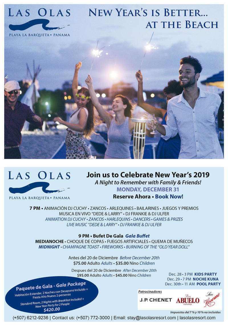 NEW YEARS EVE Celebration at Las Olas Resort!!! Community Events